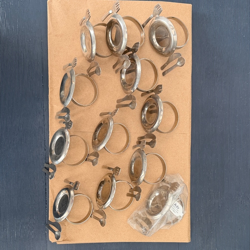 Silver Napkin Rings Set of 12